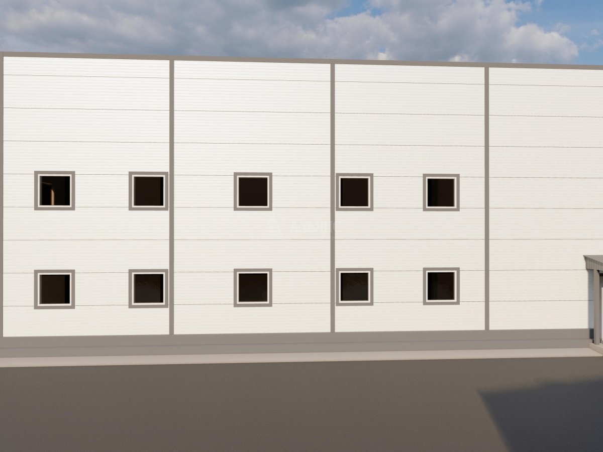 3D визуализация СТО с АБК из сэндвич-панелей - фото 5