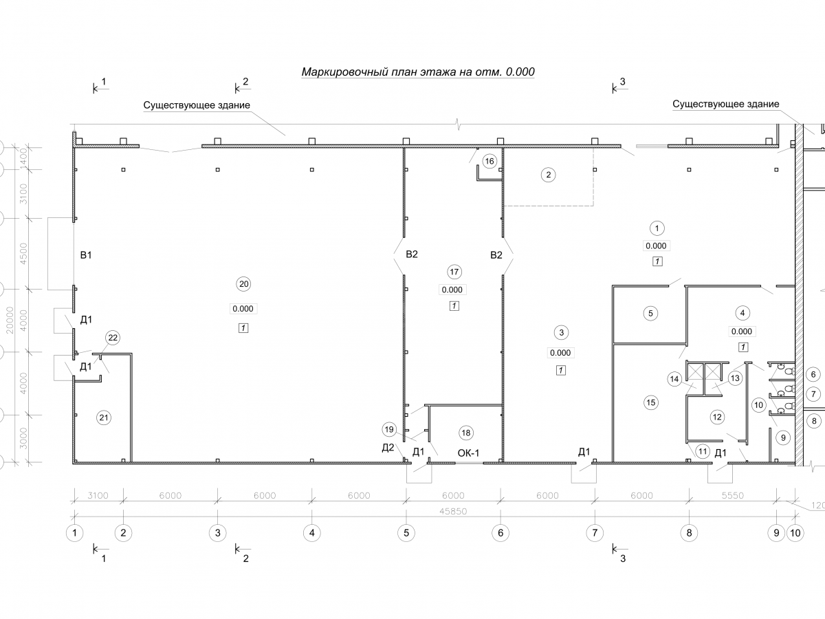 Планировка Ангар-склад из сэндвич-панелей -  фото 1