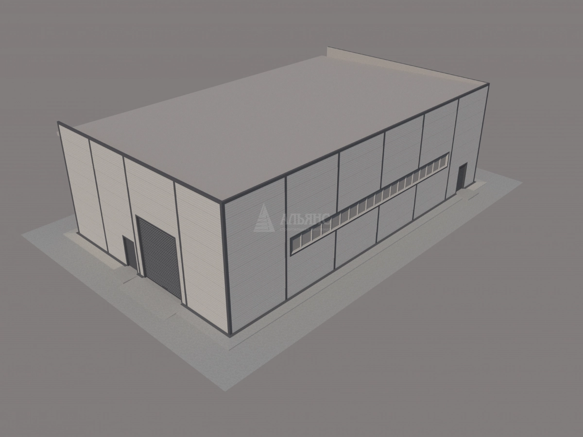 3D визуализация СТО из сэндвич-панелей - фото 13