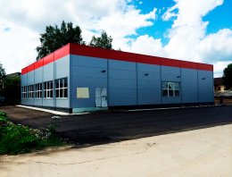 Магазин «Магнит» в г. Свеча из сэндвич-панелей, построенная компанией Альянс - Магазин «Магнит» в г. Свеча, г. Свеча Магнит